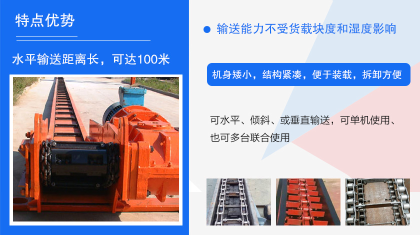 可多點進料、多點卸料、能反向運行，機殼密封性好，無粉塵污染
