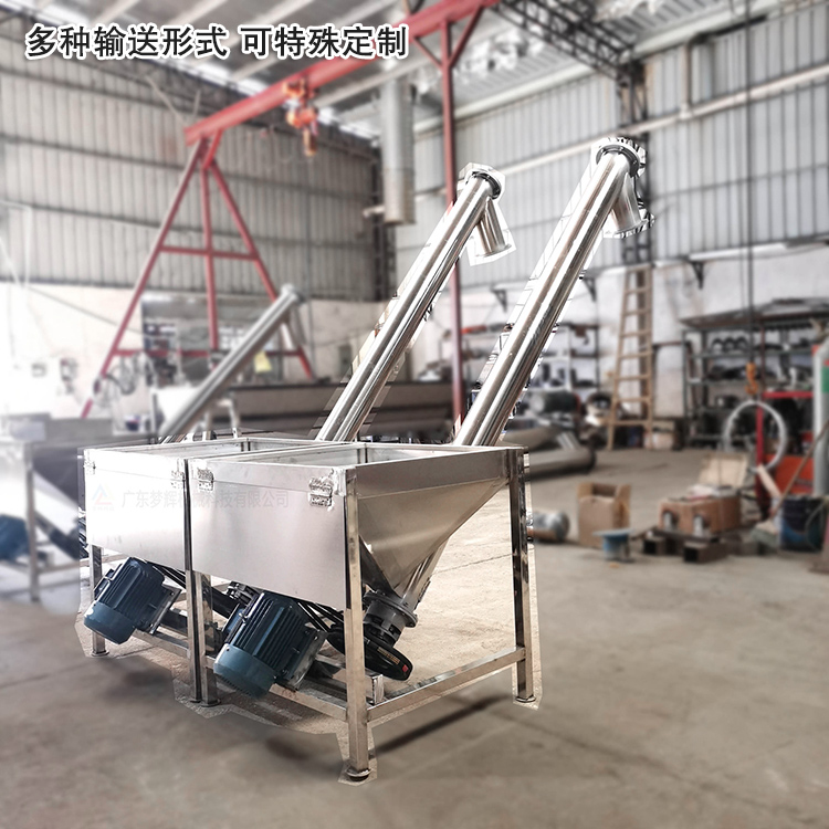 不銹鋼螺旋輸送機(jī)可“量身定制”，多種輸送形式
