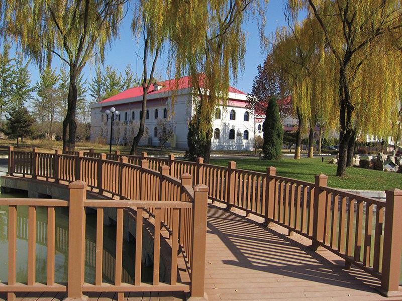 木塑棧道橋及欄桿